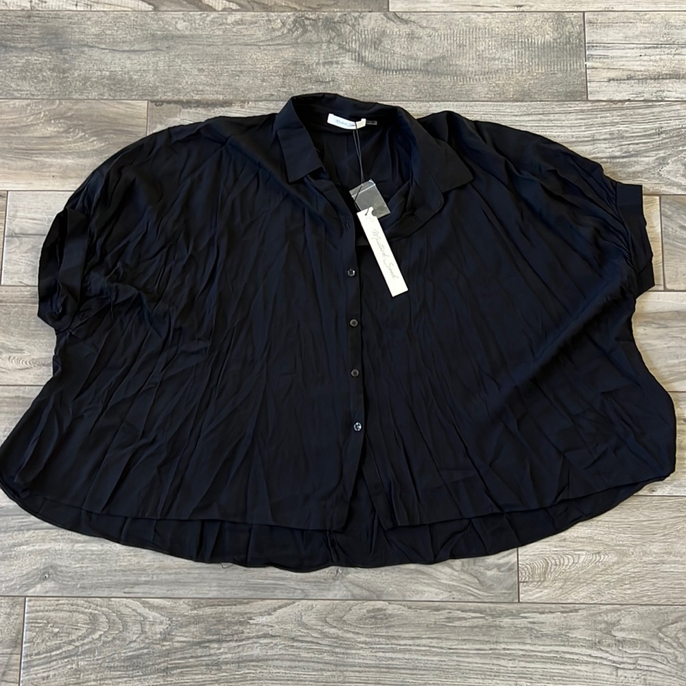 Black boutique blouse from red dress boutique